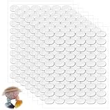 480 PCS Museum Putty Clear Removable, Double-Sided Museum Putty Clear Removable, 0.31 x 0.51 Sticky Tack Dots for Action Figures, Earthquake Adhesive Dots, Wall Hanging