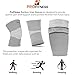 ProFitness Bamboo Fabric Knee Sleeves (One Pair) Knee Support For Joint Pain & Arthritis Pain Relief – Effective Support for Running, Pain Management, Arthritis Pain, Post Surgery Recovery (Medium, Gray)