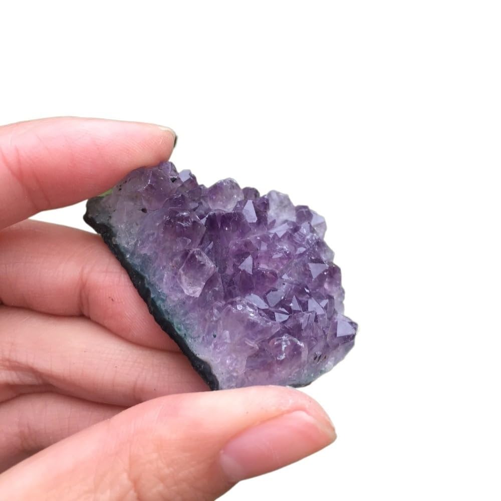 JRBJWYVV Decorative Ornaments Amethyst Quartz Crystal Cluster Garden Decorative Ornament