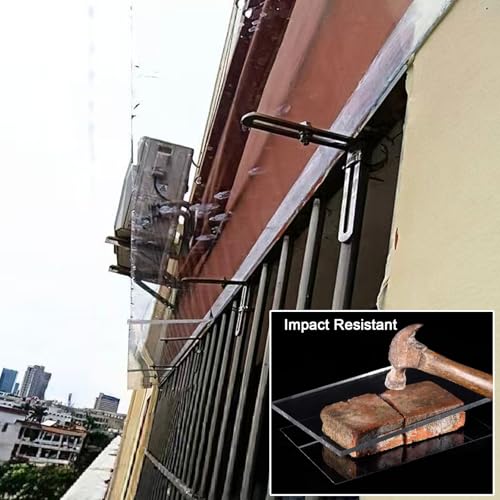 Auvent polycarbonate et acier inoxydable pour façade moderne - 8