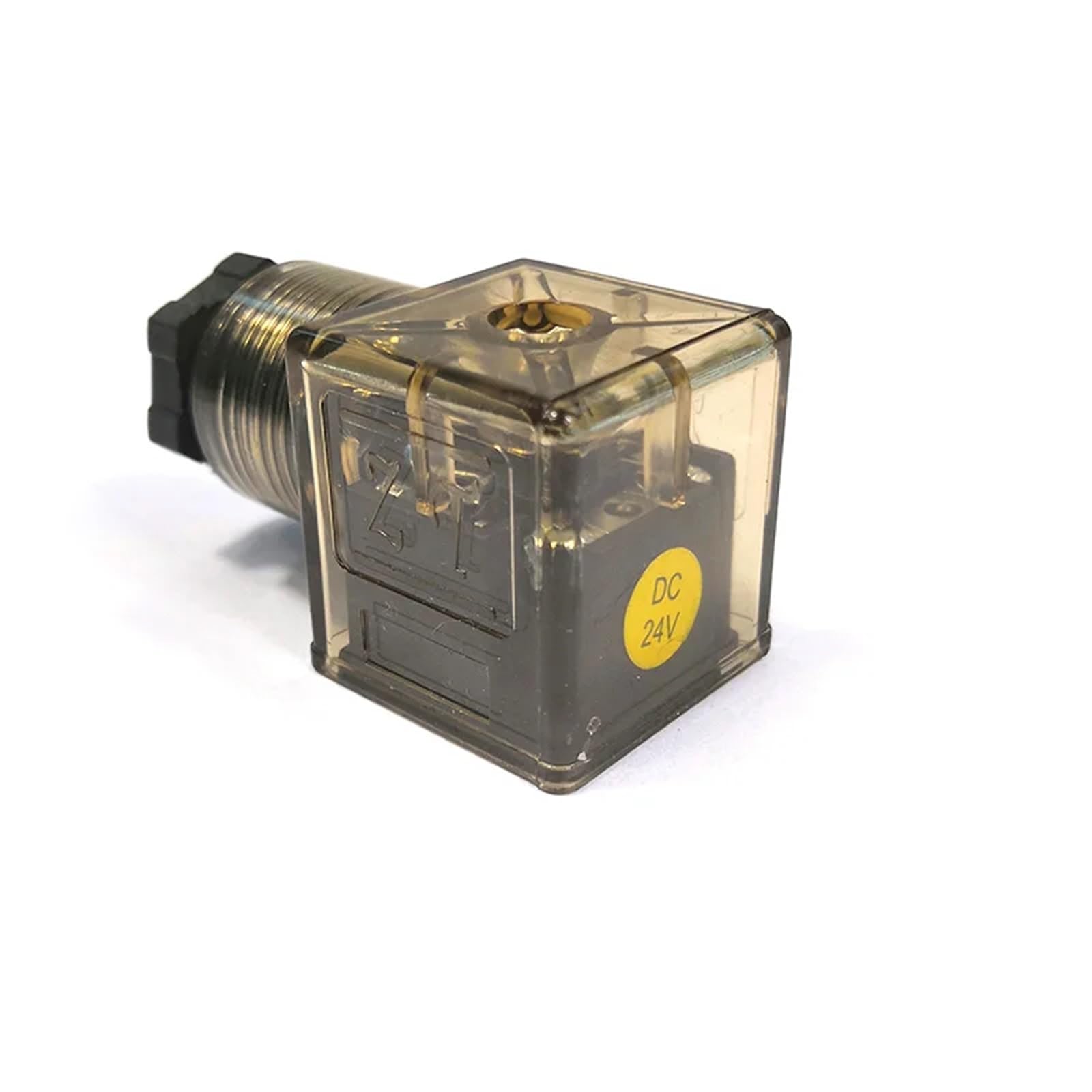 DLTBYWAQZ Solenoid Valve Coil Plug with Indicator Voltage 24V 220V 110V 12V(Brown,AC110V)