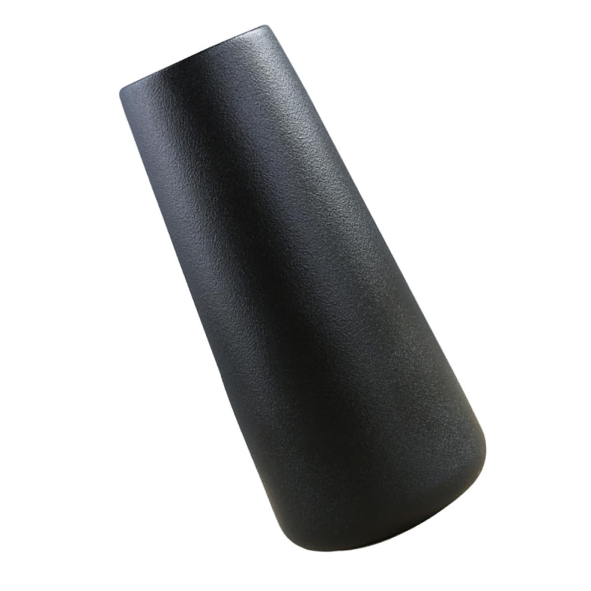Jarrón de cerámica negro Beavorty minimalista para decoración de balcones
