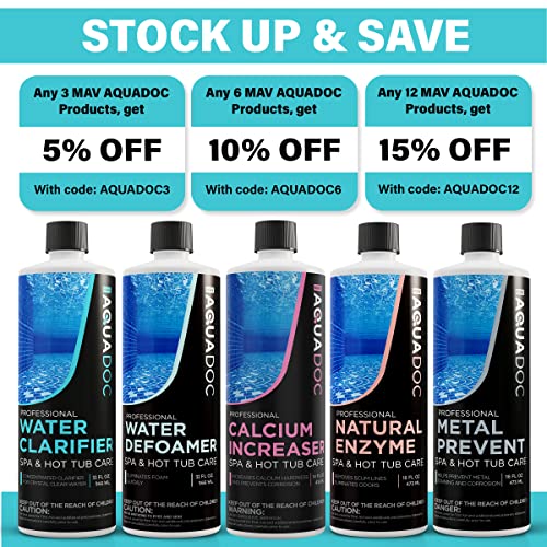 MAV AquaDoc Spa Clarifier & Hot Tub Clarifier for Fast Acting Cloudy Water Treatment, The Spa Clarifier Hot Tub Owners… - Image 6