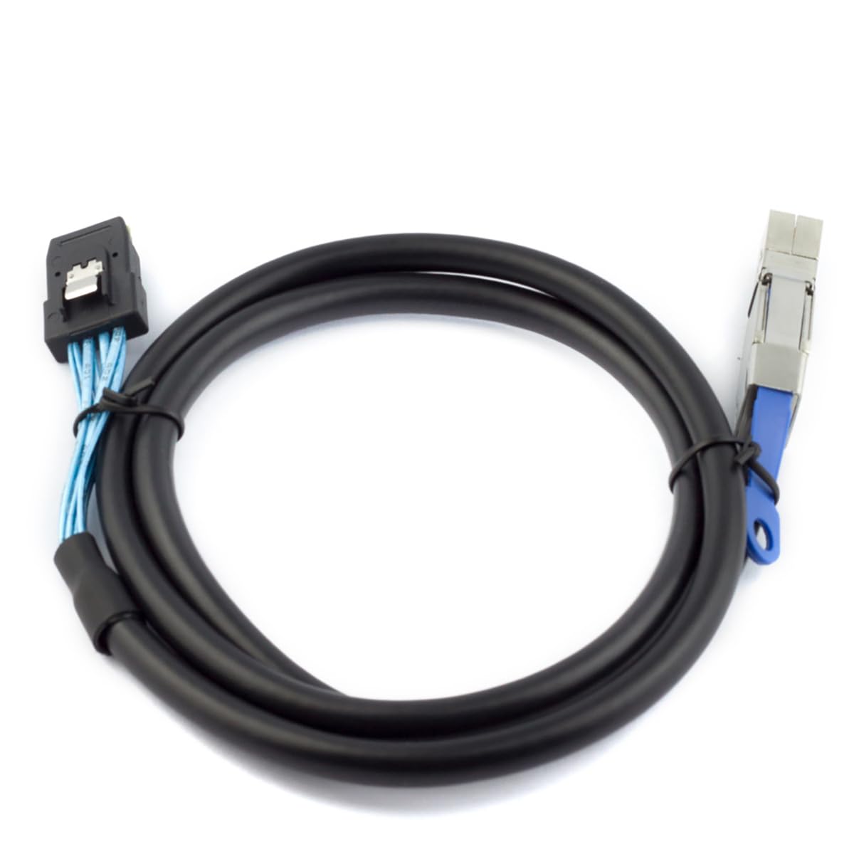 Mini SAS HD SFF-8644 con IC a SFF-8087 Server Stacking Cable - Cavo dati 12Gbps ad alta velocità 28AWG 10 Ohm, nero (1M)