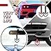 Fabbay 2 Pieces Heart Handle Keychains Car Accessory Heart Hand Strap Drift Charm for Car Interior Exterior Decoration(Red and Black,Devil Style)