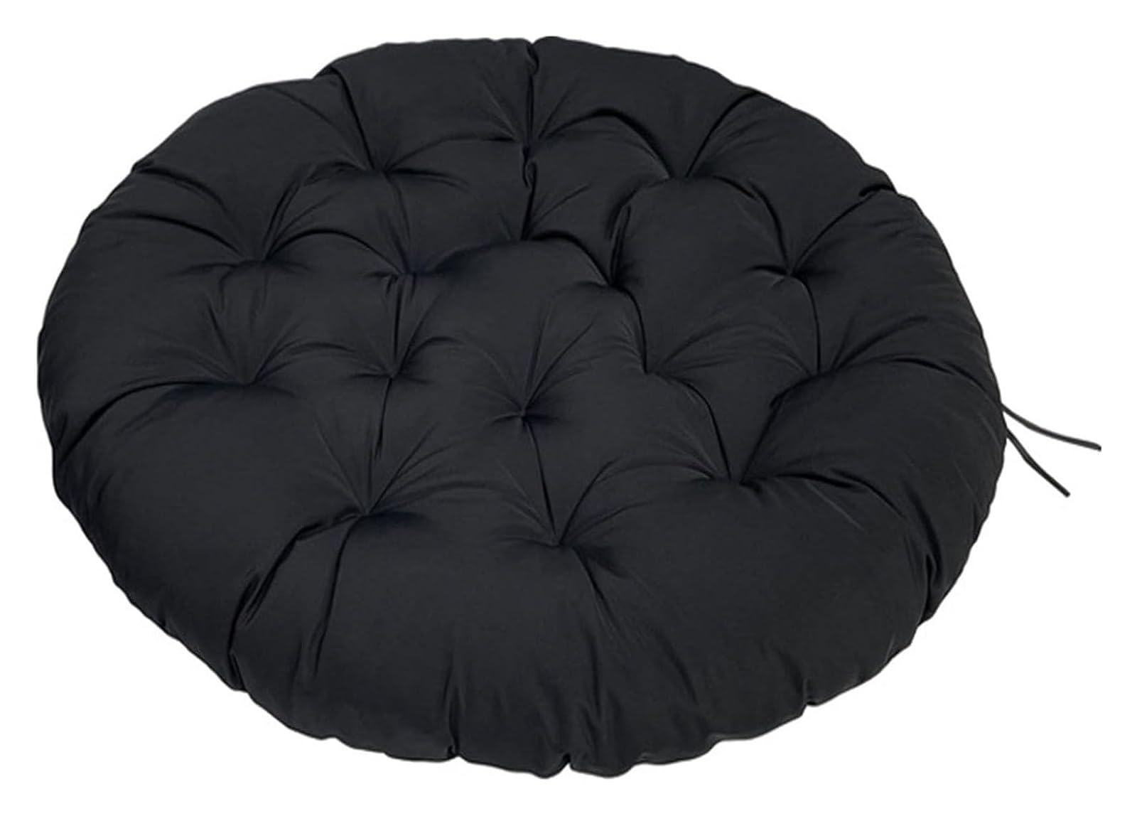 Cushion 40-180cm Papasan Round Chair Cushion, Waterproof Overstuffed Removable,Hanging Swing Pad For Garden Terrace (Color : Black, Size : 40x40cm)