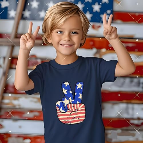 Boys 4th of July Shirts Kids American Flag T-Shirt Toddler Girls Patriotic Tops Tee Independence Day Clothes 20254