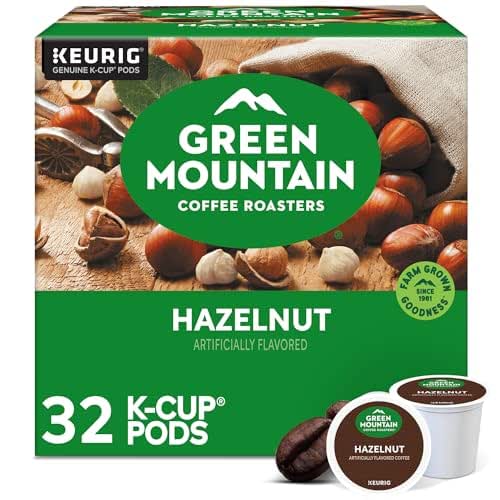 Green Mountain Coffee Roasters Hazelnut Keurig Single-Serve K-Cup Pods, Light