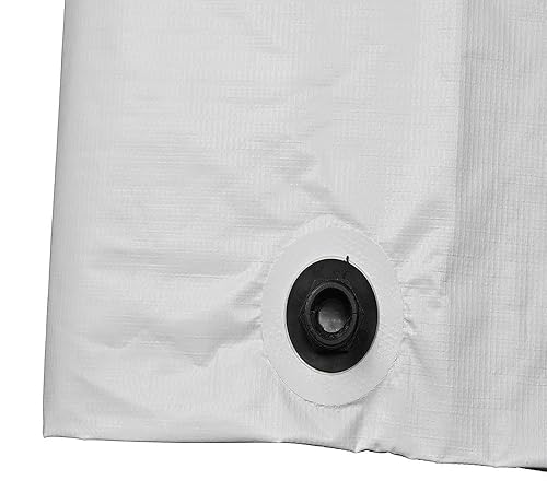 Vista 19 de Mytee Products Lonas de drenaje – (5 x 5 pies y 7 pies x 7 pies), lona desviadora de goteo para techo de techo resistente, color amarillo