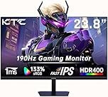 KTC 24 inch 190Hz/180Hz Gaming Monitor,HDR 400 Fast IPS Screen,FHD 1080P Monitor,133% sRGB,AdaptiveSync,1ms Response Time,HDMI *2&DP*1,Tilt Adjustable, Eye Care
