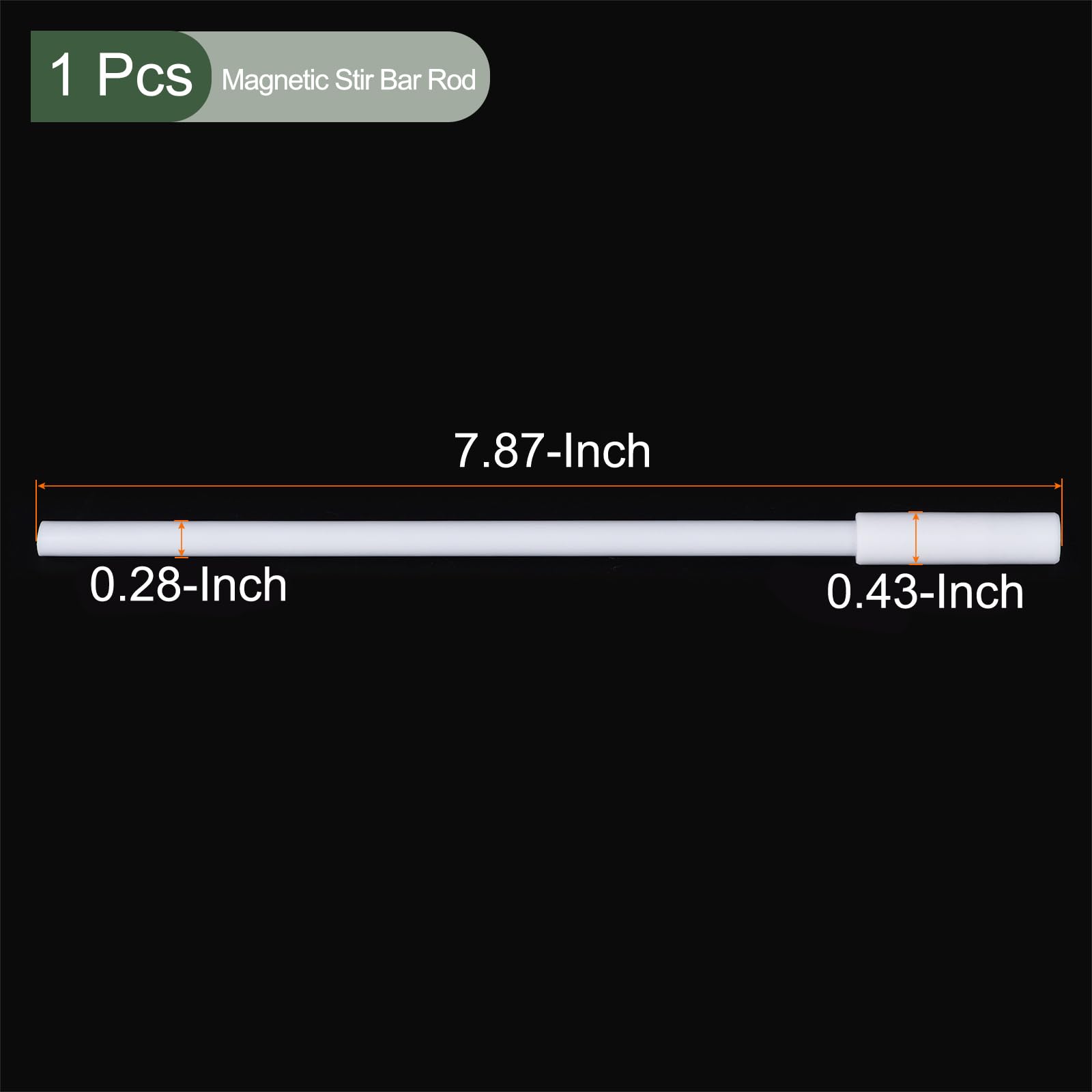 YOKIVE 2pz magnetici Miscelazione Barra, Laboratorio Barra Olive Forma Miscelazione Liquidi Ottimo per Laboratori, (Bianco, 0,31
