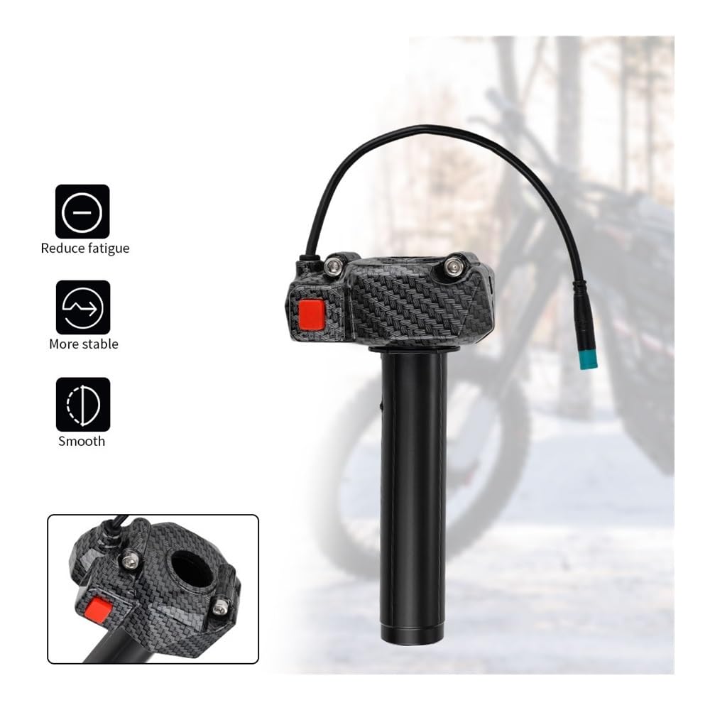 Poignée De Tube D'accélérateur Torsadée Accélérateur Vélo ÉLectrique ModèLe en Fiber Carbone pour Sting pour X3/MX3/MX4/MX5