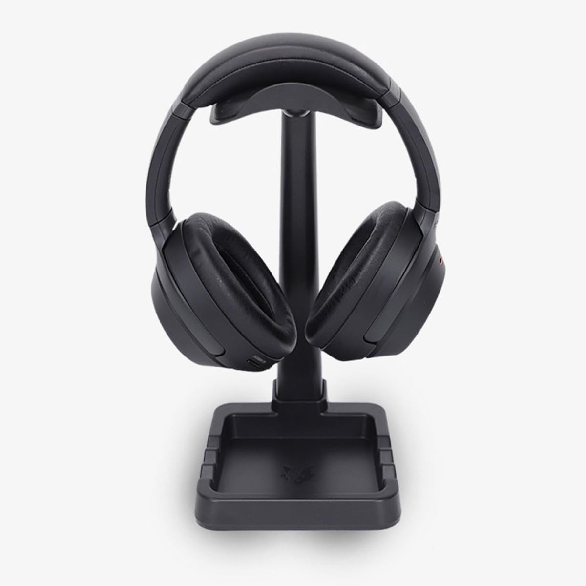 DECHOUS Supporto per Cuffie da Gioco Nero, Organizer da Scrivania Abs Tpu | Base Stabile da 3kg, Tiene Ordine sulla Scrivania, Adatto a Cuffie Ufficio e Computer