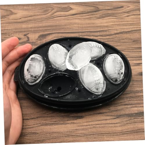 Molde de silicona para cubitos de hielo rugby, 2 piezas miniatura 6