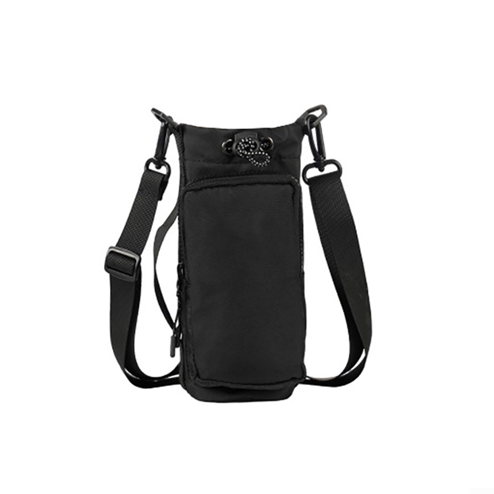 BildeeMait Insulated Water Bottle Carrier Bag 40oz Nylon Strap(Black)