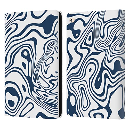 Head Case Designs Licenciado Oficialmente Ninola Formas Circulares Trippy Patrones de Forma Libre Carcasa de Cuero Tipo Libro Compatible con Apple iPad Air 2 (2014)