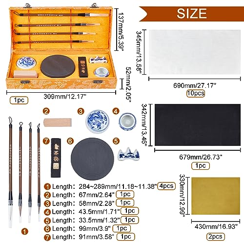 PH PandaHall 24PCS Chinese Calligraphy Set - Image 3