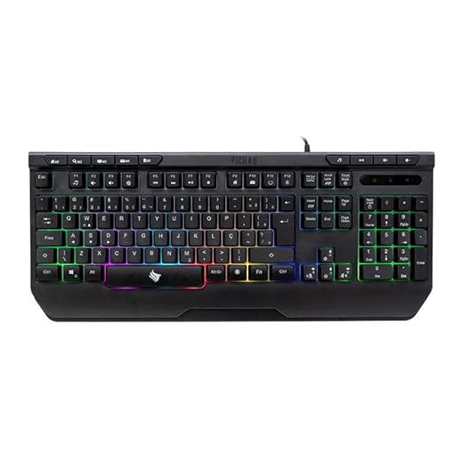Teclado Gamer Pichau P432 Venus, RGB, ABNT2, Preto, PGK-P432VN-RGB01