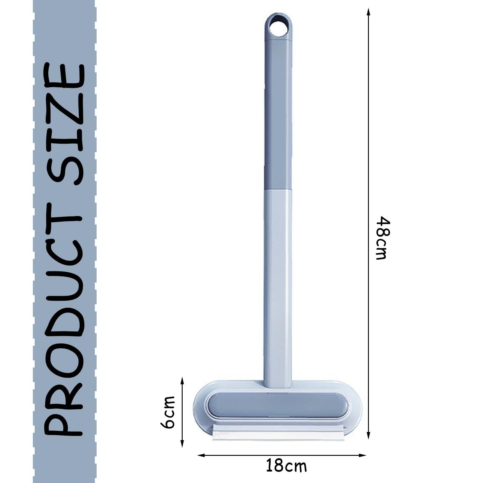 2 Pièces Brosse Anti Poils Animaux 4 en 1, Pet Hair Remover Livré avec 2 Crochets, Réutilisable Brosse Tapis, Brosse Vetement Anti Poils pour Canapé,Tapis, Vêtements, Literie (Bleu)