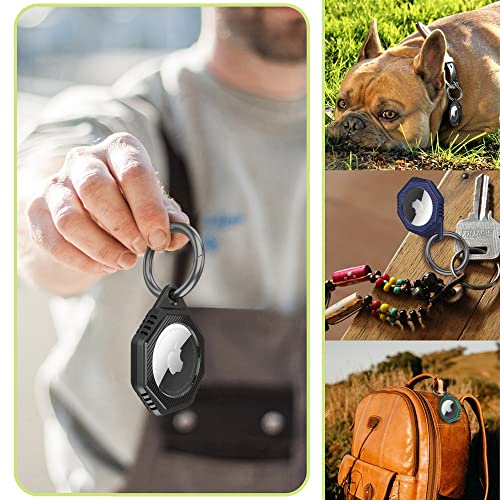 Carcasa AirTag antiarañazos solución para proteger llaveros con pack de 4 fundas completas 3