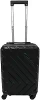 Mala de Bordo Viagem Rígida de Mão 4 Rodas Com Cadeado Integrado 55X35X25cm Padrão Anac Preta