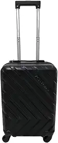 Mala de Bordo Viagem Rígida de Mão 4 Rodas Com Cadeado Integrado 55X35X25cm Padrão Anac Preta