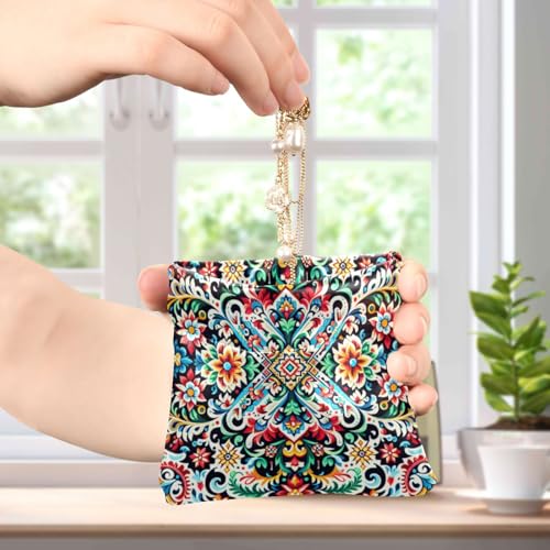Kalocsa Sample O Print Coin Purse Leather Pouch Change Purse, Squeeze Coin Pouch for Cards, Keys & Lipsticks, Unisex4