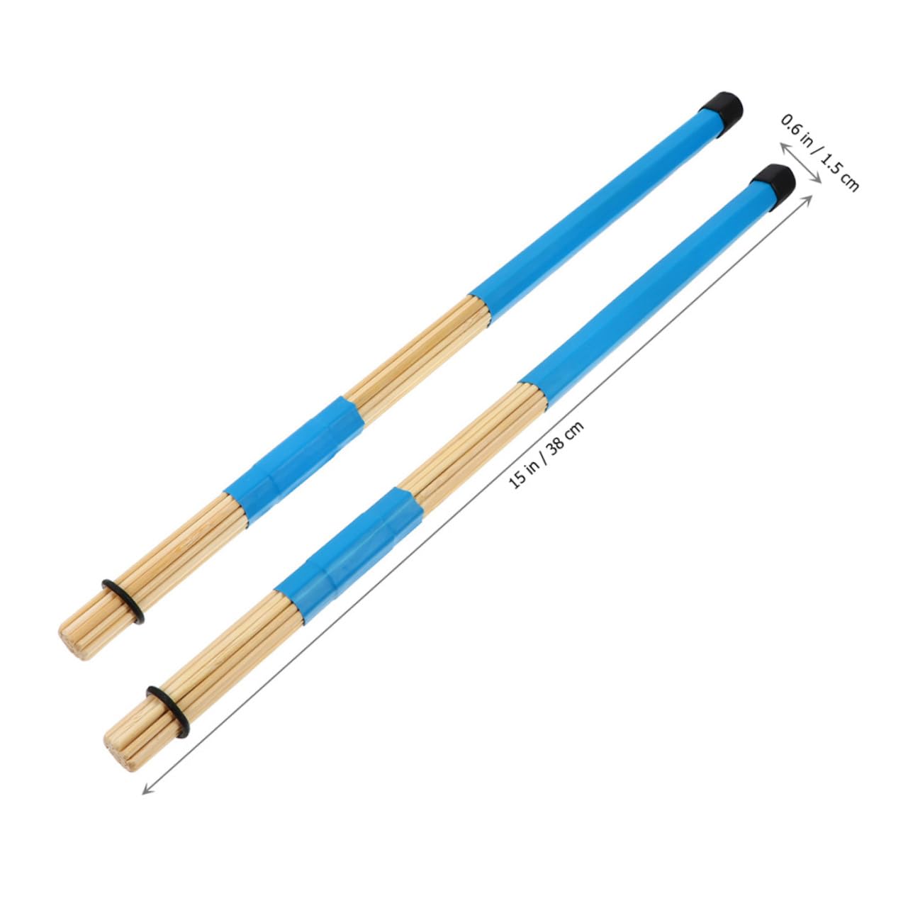 Toddmomy 3 Pairs Wooden Drum Brush Bass Drum Instrument Stick Drum Brush for Percussion Instrument Musical Instrument Accessories Percussion Stick Accessories Blue