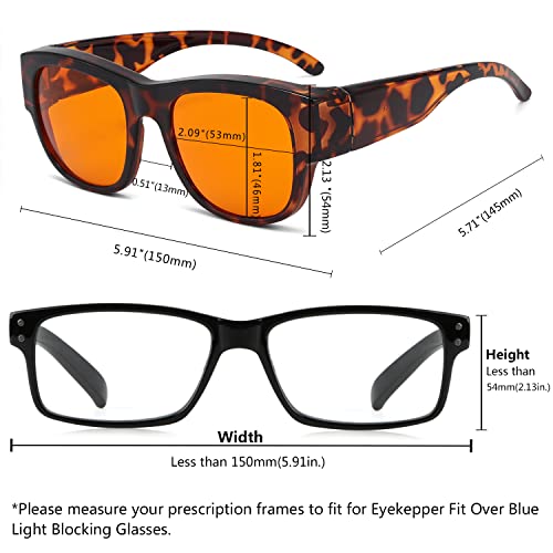 Image of Eyekepper Mens Fit Over Blue Light Blocking Glasses Computer Gaming Eyeglasses for Women