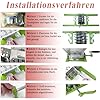 7 liter druivenmolen, fruitmolen, fruitbreker, poedermolen met handslinger voor bessen, wijn, saus, handmolen, hakmolen, roestvrij staal