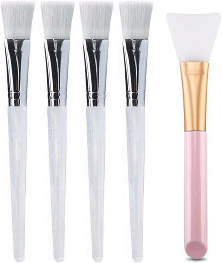 Face Mask Brush- Professional Mask Mud Brush Tools, Soft bristles Facial Mask Brushes, Silicone Facial Mask Brush Mask Applicator for Applying Facial Mask