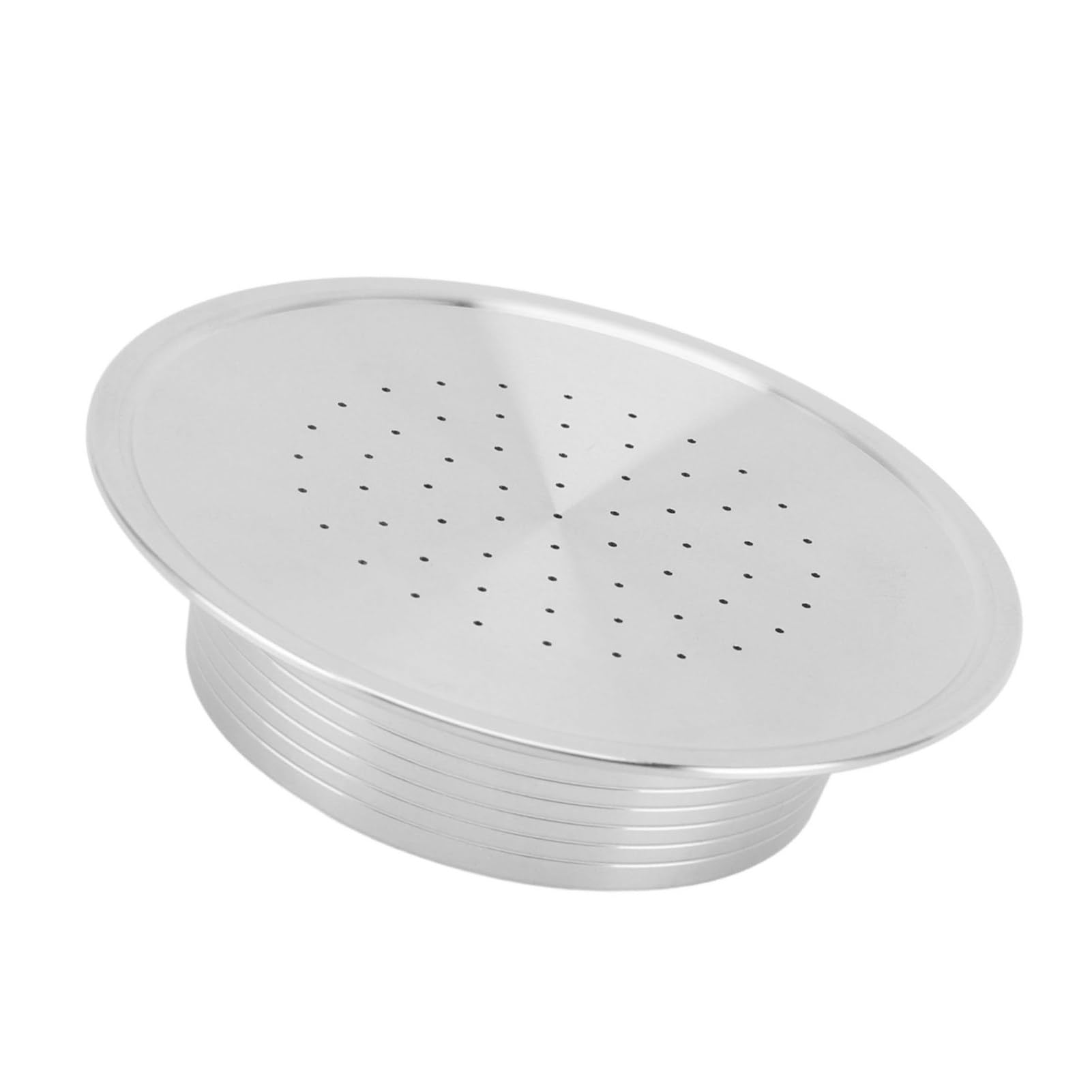 Refillable Coffee Capsule 304 Stainless Steel Reusable Coffee Pod Filter Cup with Brush and Spoon for Senseo HD7801 Coffee Machines