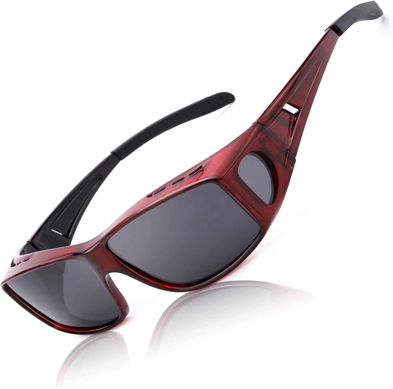 LVIOE Gafas de sol envolventes con gafas de sol polarizadas para hombres y mujeres, ajuste sobre gafas graduadas con protección UV