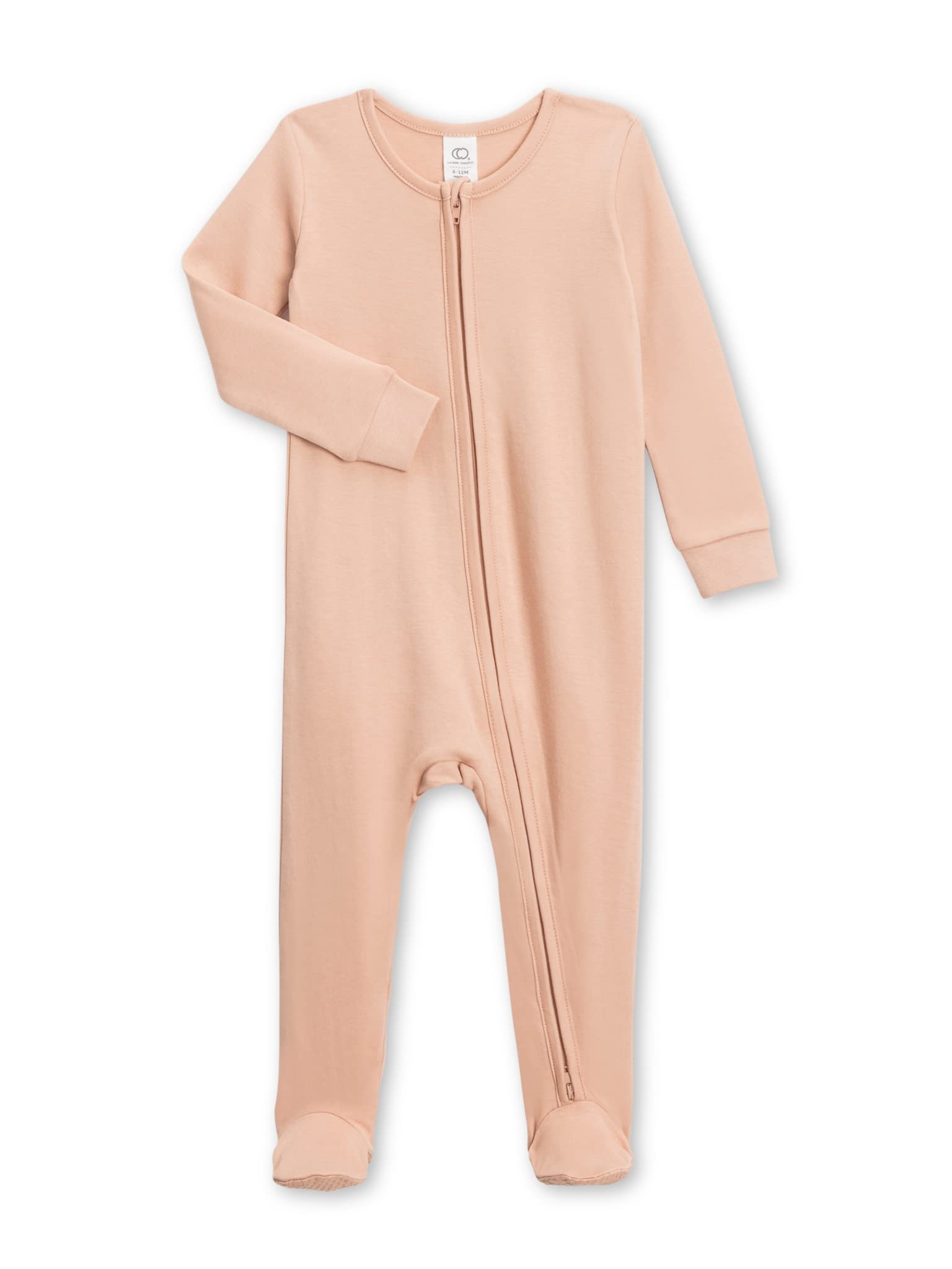 Colored Organics Baby Zip-Up Footed Sleeper with 2-Way Zipper - Organic Cotton Pajamas