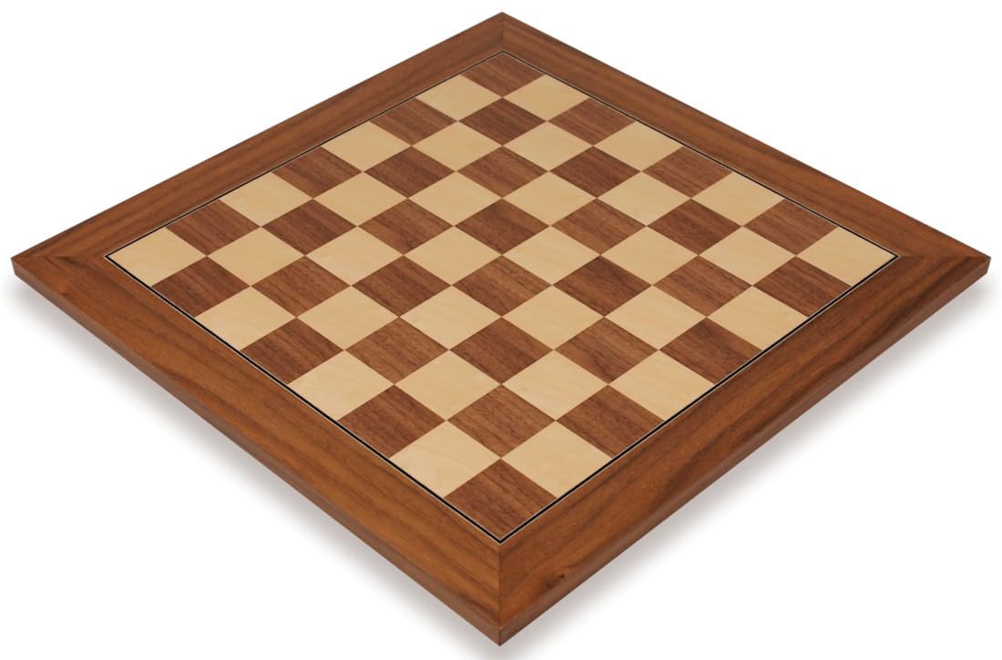 Walnut & Maple Deluxe Chess Board - 2.125" Squares