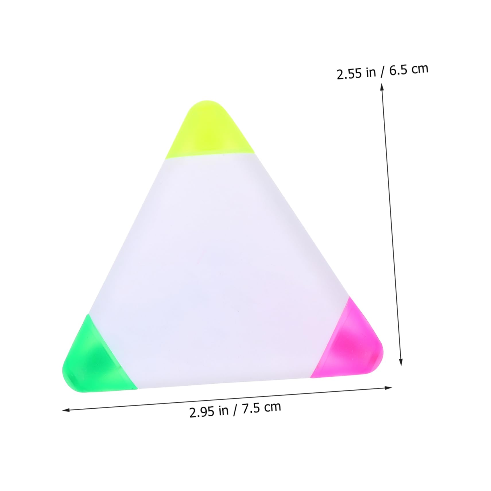 SHINEOFI 6 Set Evidenziatore Triangolare Evidenziatore Di Pastello Penne Da Disegno Fluorescenti Di Petali Pennarello Plastica Colorful 5 Pezzi * 6