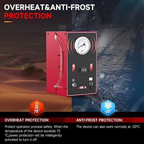 Ancel S200 Smoke Machine Automotive Leak Detector, Evap Smoke Machine Leak Diagnostic Tester, Dual Mode Auto Fuel Pipe System Vacuum Leak Smoke Tester With Pressure Gauge For All Car/Motorcycle/Truck #TOP5