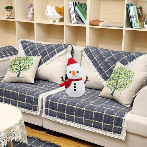 Image of Tickles Snowman Smilling Look Soft Stuffed Plush Toy for Kids Boys & Girls Christmas Day (Size: 22 cm Color: White & Red)