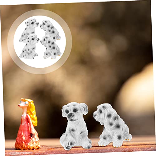 TOYANDONA 4stücke Pack Spielzeughund-minifiguren als Gastgeschenk Bezaubernde Miniatur-spielzeughundfiguren für Junge Mädchen Realistische Hundefiguren Langlebiges Miniaturspielzeug