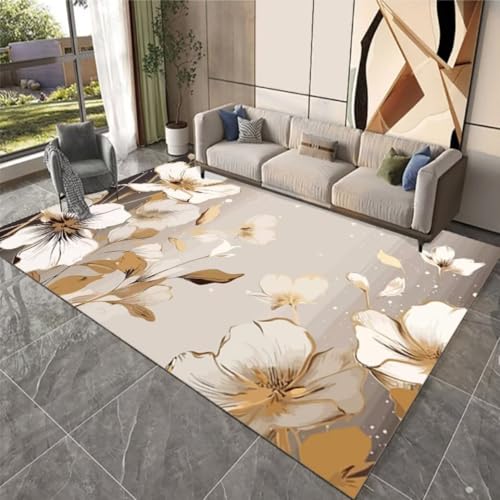 Tapis abstrait géométrique moderne noir de qualité supérieure