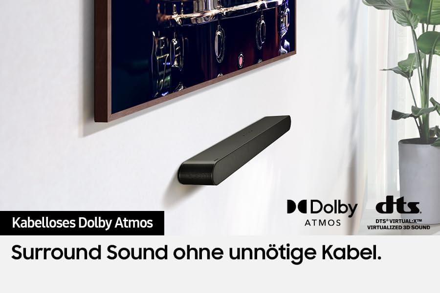 Samsung HW-S66GD 3.1-Kanal All-in-one Soundbar für TV-Geräte, Bluetooth-Lautsprecher mit...
