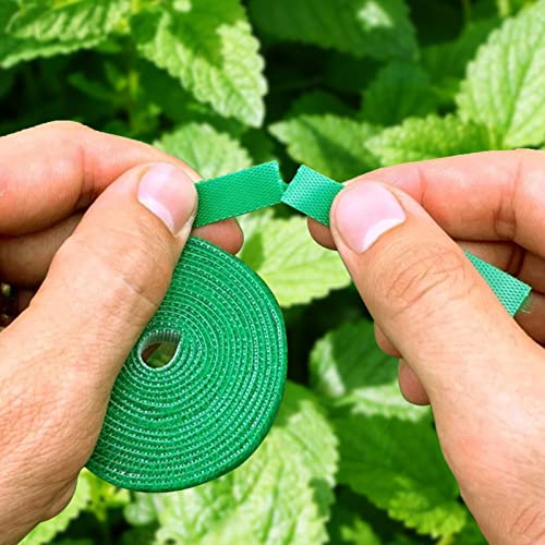 Fita adesiva para plantas trepadeiras | Auto-adesivo reutilizável para plantas | 3 m/118,1 pol. Braç