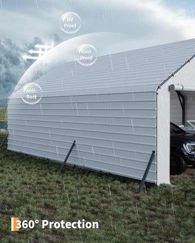 image for GarveeLife Roofing Panels for Metal Carport 20x25 ft, 20x20 ft, Heavy 