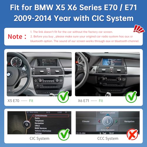 Pantalla CarPlay 12.3" para BMW X5 X6 Serie 2009-2014 miniatura 3