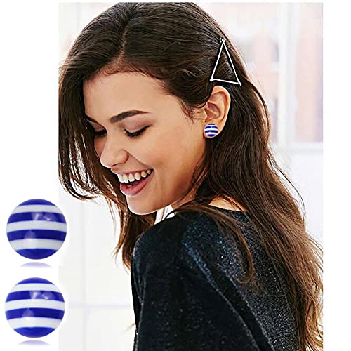Spiritlele Multi Color Stripe Magnetic Earrings Set Flag Clip On Non Piercing Earrings Pack For Girls Women #TOP1
