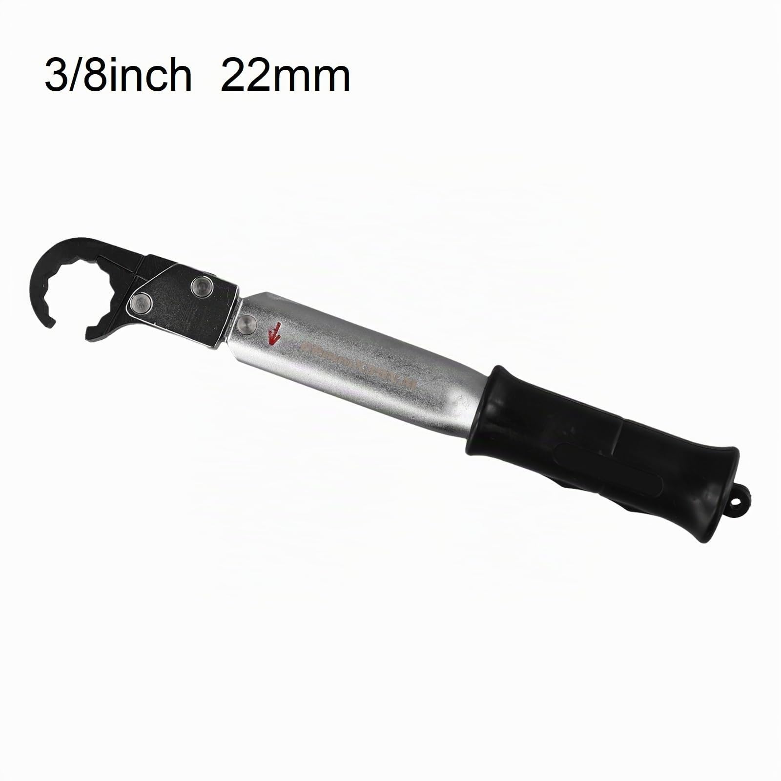 Llave de Trinquete Dinamométrica de Boca Abierta para Tubos de Cobre 22mm, Acero Aleación Níquel-Cromo, Herramienta de Precisión para Reparación de Aire Acondicionado y Automotriz, 1 Unidad