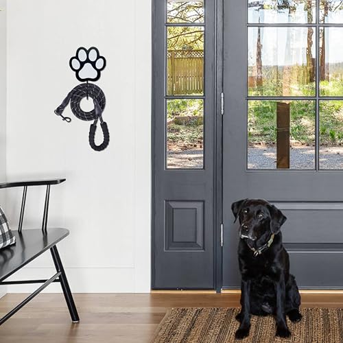 Wooden Dog Paw Wall Mounted,Dog Leash Holder Cute Key Holder for Wall,Dog Decor,Coat Hook for Wall Decorative Home Farmhouse Indoor,Dog Themed Gifts,Great Gift for Dog and Cat Lovers, Black - Image 5