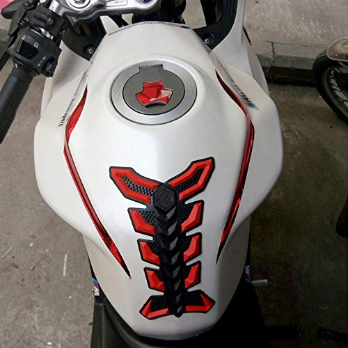 Universal Motocicleta 3D Borracha Tanque De Combustível De Óleo De Gás Pad Protector Adesivo Decalqu