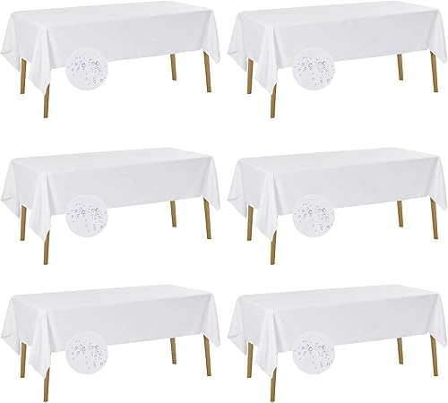 Fokitut - Manteles rectangulares de poliéster impermeable para cocina y comedor, antimanchas y antiarrugas, 60 x 120 pulgadas para bodas, fiestas y