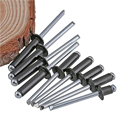 Rivets aveugles noirs grand chapeau M5x8 de fixation - 4